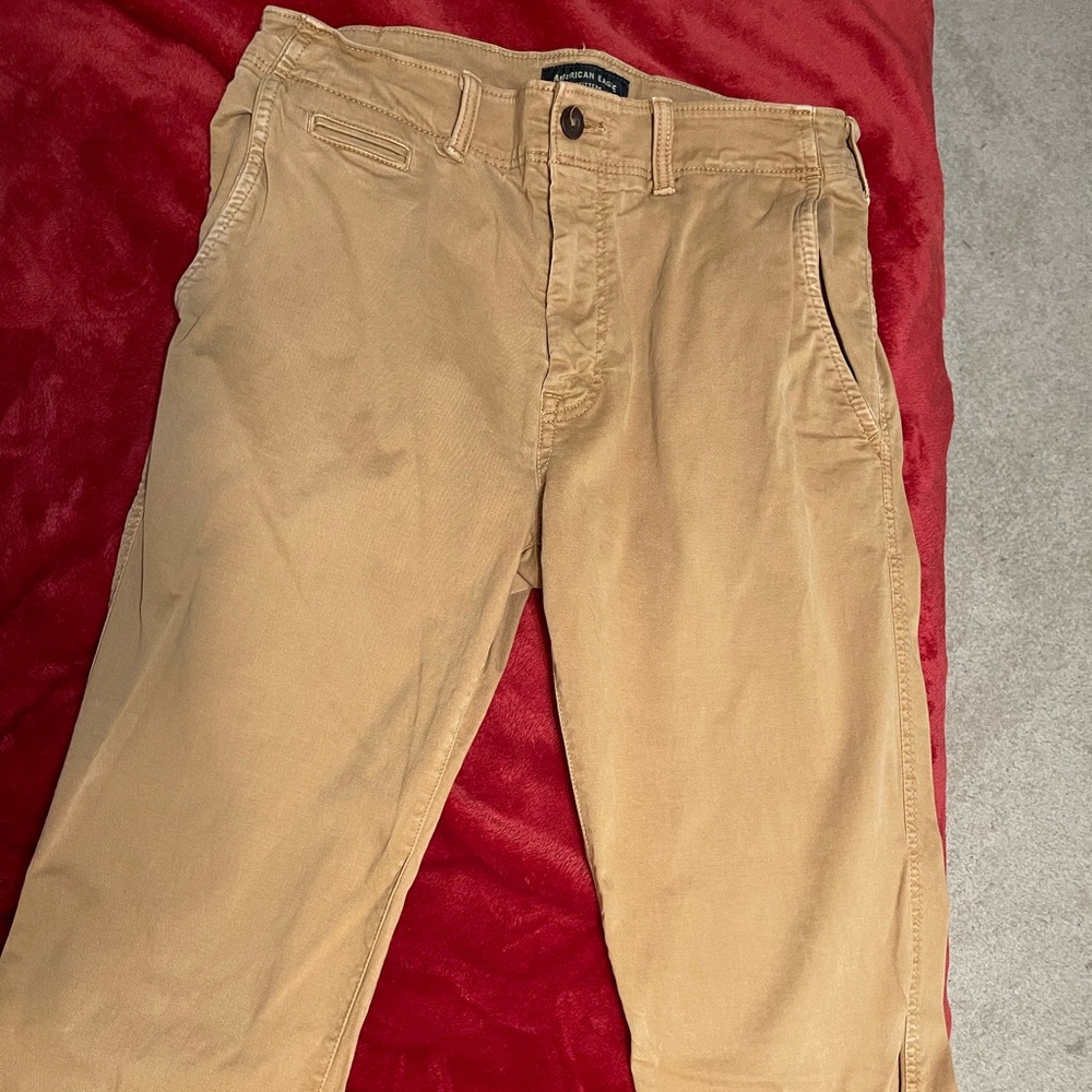 Mens American eagle khaki pants